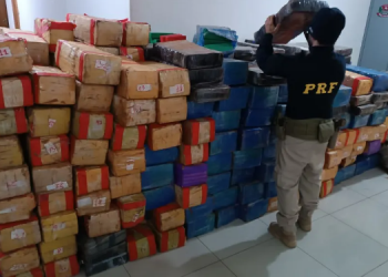 POLÍCIA APREENDE MAIS DE 4 TONELADAS DE MACONHA ESCONDIDAS EM CAMINHÃO