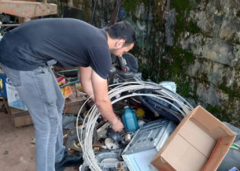 HOMEM É PRESO ACUSADO DE FURTO DE FIOS E CABOS ELÉTRICOS