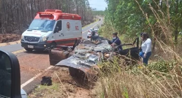 ACIDENTE DEIXA MÃE E FILHO FERIDOS EM RODOVIA NA REGIÃO