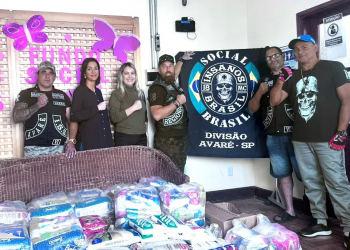 INSANOS MOTO CLUBE ENTREGA MAIS DE 400 QUILOS DE ALIMENTOS AO FUNDO SOCIAL DE AVARÉ