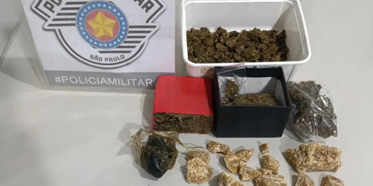 PM ENCONTRA DROGAS ENTERRADAS EM CHÁCARA E PRENDE SUSPEITO POR TRÁFICO