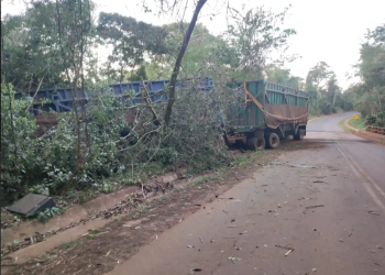 CAMINHONEIRO MORRE APÓS CAMINHÃO SAIR DA PISTA E PARAR EM ÁREA DE MATA NA REGIÃO